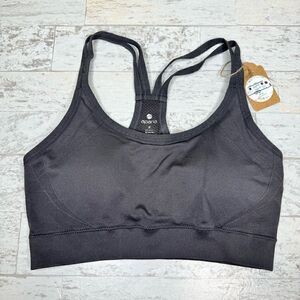 Apana Gray Racerback Padded Sports Bra Size Small